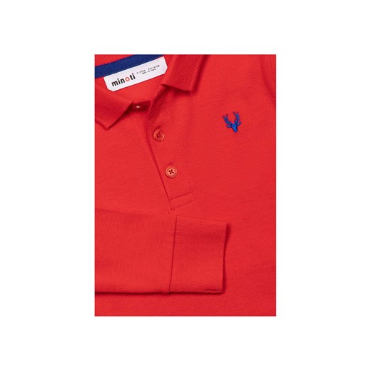Bawełniana bluzka polo dla chłopca czerwona Minoti 104/110 5.10.15