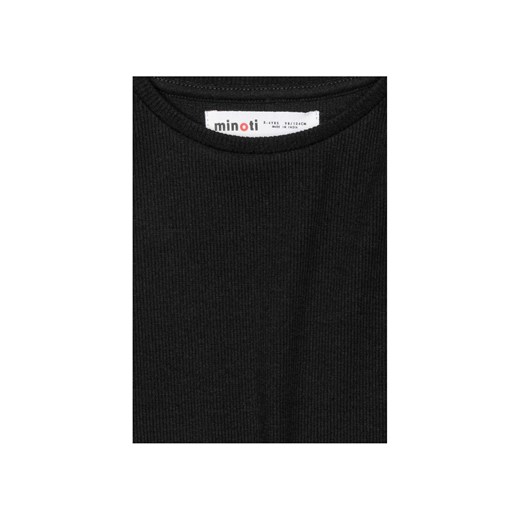 Czarna bluzka dla dziewczynki z długim rękawem Minoti 104/110 5.10.15