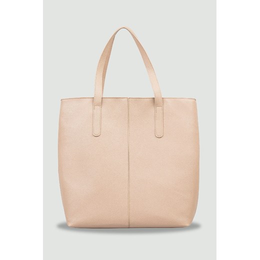 Greenpoint torebka damska typu shopper beżowa ze sklepu 5.10.15 w kategorii Torby Shopper bag - zdjęcie 169705468