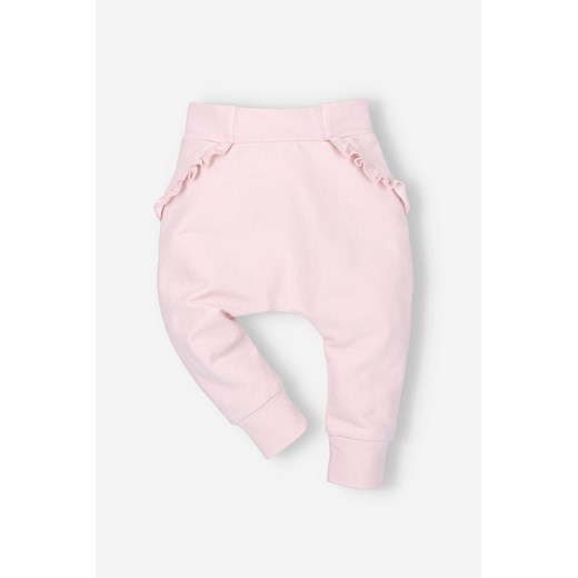 Spodnie niemowlęce z bawełny organicznej dla dziewczynki ze sklepu 5.10.15 w kategorii Spodnie i półśpiochy - zdjęcie 169705538
