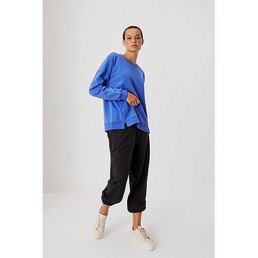 Bawełniana bluza da kobiet bez kaptura - niebieska XL promocja 5.10.15