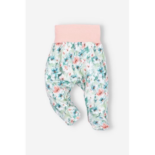 Półśpiochy niemowlęce z bawełny organicznej dla dziewczynki ze sklepu 5.10.15 w kategorii Spodnie i półśpiochy - zdjęcie 169705997