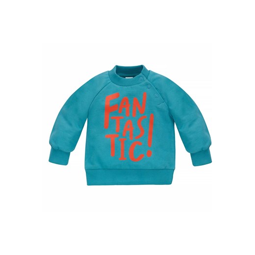 Bluza chłopięca nierozpinana z napisem Fantastic zielona ze sklepu 5.10.15 w kategorii Bluzy i swetry - zdjęcie 169706309