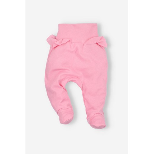 Półśpiochy niemowlęce z bawełny organicznej dla dziewczynki ze sklepu 5.10.15 w kategorii Spodnie i półśpiochy - zdjęcie 169706337