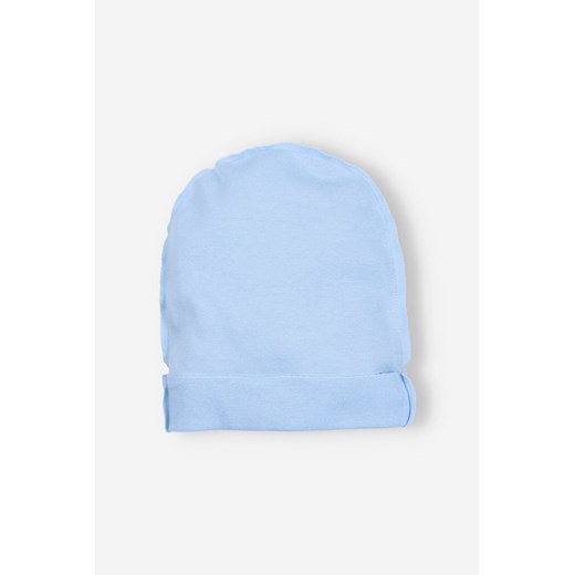 Niebieska czapka niemowlęca dla chłopca z bawełny Nini 42 5.10.15