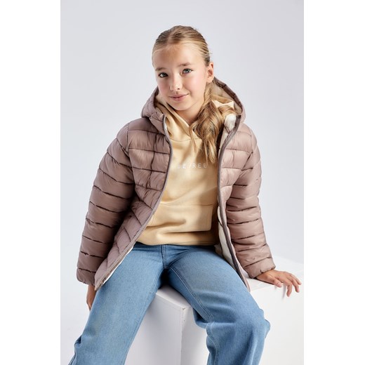 Pikowana, lekka kurtka przejściowa dla dziewczynki - różowa - Limited Edition ze sklepu 5.10.15 w kategorii Kurtki dziewczęce - zdjęcie 169706977