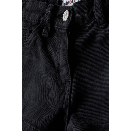 Niemowlęce krótkie szorty jeansowe dla dziewczynki - czarne Minoti 86/92 5.10.15 okazja