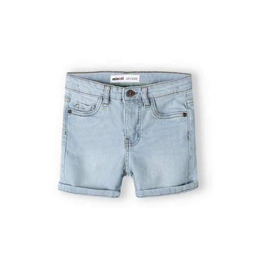 Jasnoniebieskie jeansowe krótkie spodenki dla chłopca ze sklepu 5.10.15 w kategorii Spodenki chłopięce - zdjęcie 169707519