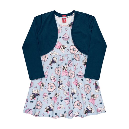 Sukienka dla dziewczynki z bolerkiem ze sklepu 5.10.15 w kategorii Komplety dziewczęce - zdjęcie 169707626