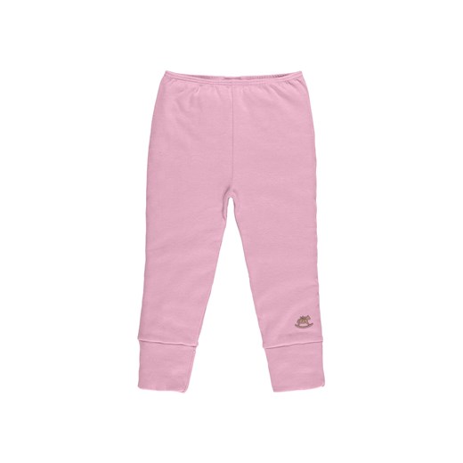 Różowe bawełniane legginsy niemowlęce ze sklepu 5.10.15 w kategorii Legginsy niemowlęce - zdjęcie 169707686