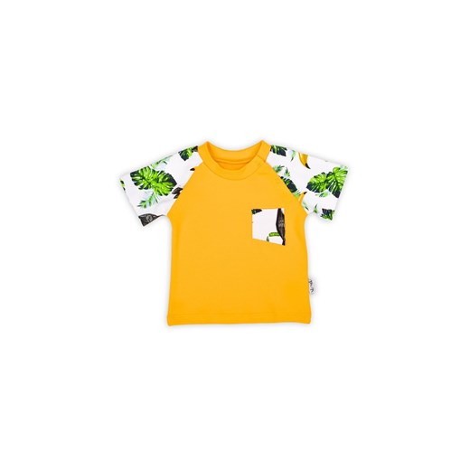 Bawełniany t-shirt chłopięcy w tropikalny wzór TUKAN ze sklepu 5.10.15 w kategorii T-shirty chłopięce - zdjęcie 169707765