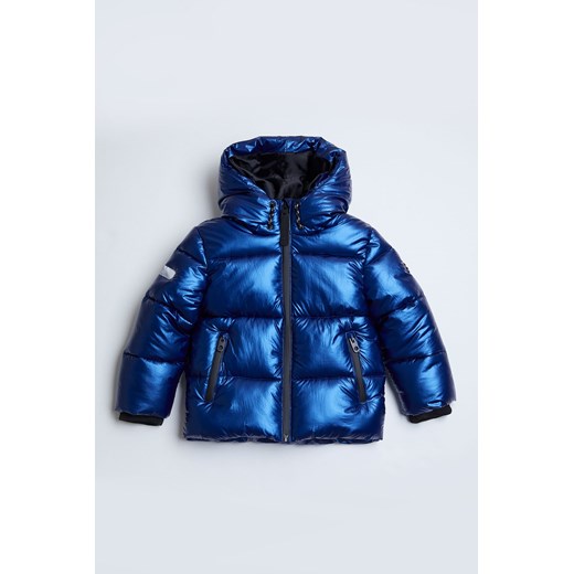 Zimowa pikowana niebieska kurtka dla dziecka - unisex - Limited Edition 122/128 5.10.15