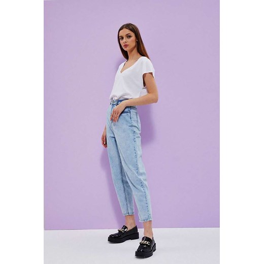 Bawełniane spodnie jeansowe damskie niebieskie S promocyjna cena 5.10.15