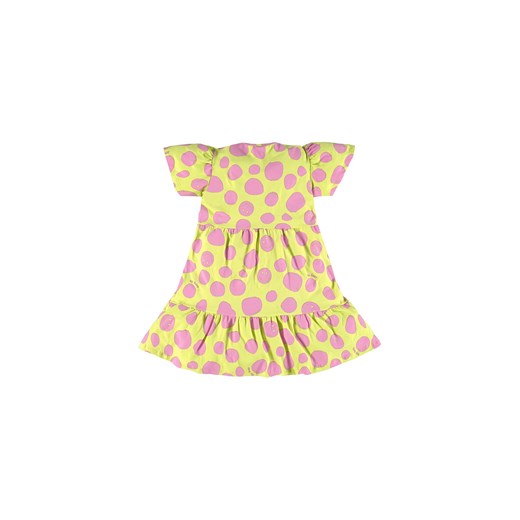 Limonkowa sukienka dziewczęce w kropki Up Baby 92 5.10.15