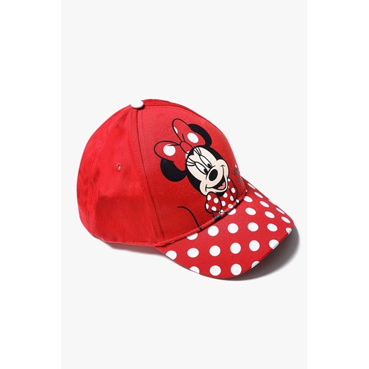 Bawełniana czapka dziewczęca z daszkiem Minnie Mouse - czerwona ze sklepu 5.10.15 w kategorii Czapki dziecięce - zdjęcie 169708355