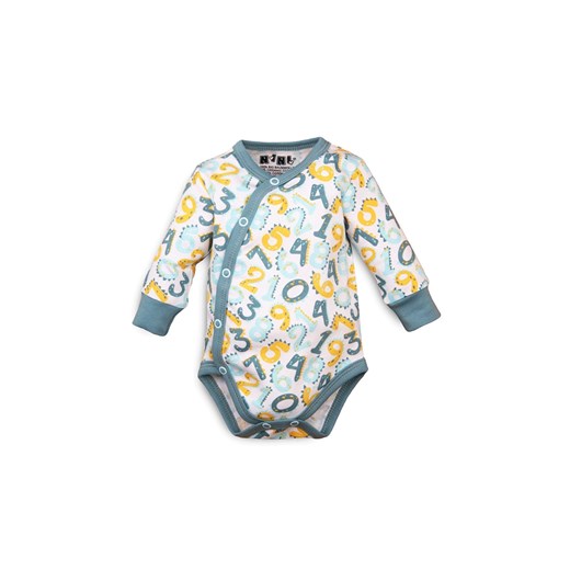 Body niemowlęce kopertowe z bawełny organicznej dla chłopca ze sklepu 5.10.15 w kategorii Body niemowlęce - zdjęcie 169708538