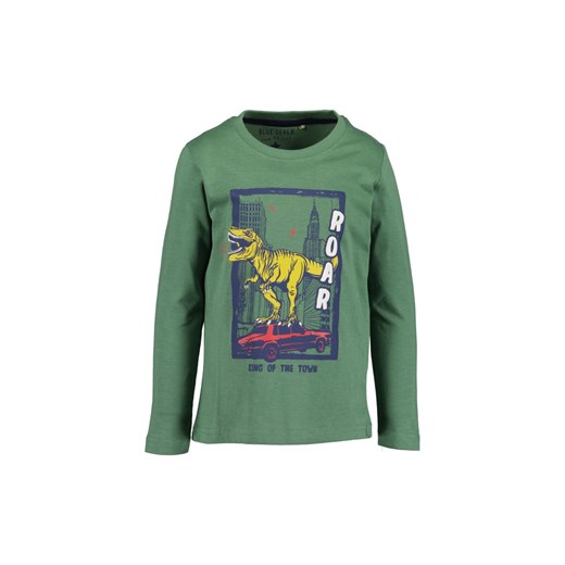 Zielona bluzka chłopięca z nadrukiem ze sklepu 5.10.15 w kategorii T-shirty chłopięce - zdjęcie 169708555