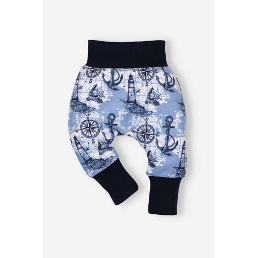 Spodnie niemowlęce z bawełny organicznej dla chłopca ze sklepu 5.10.15 w kategorii Spodnie i półśpiochy - zdjęcie 169708809