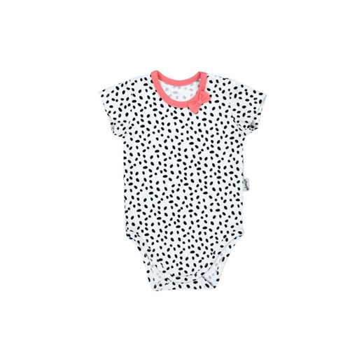Białe body z krótkim rękawem dla dziewczynki w kropeczki ze sklepu 5.10.15 w kategorii Body niemowlęce - zdjęcie 169708905