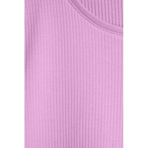 T-shirt dziewczęcy w prążki - różowy - Limited Edition 110 5.10.15