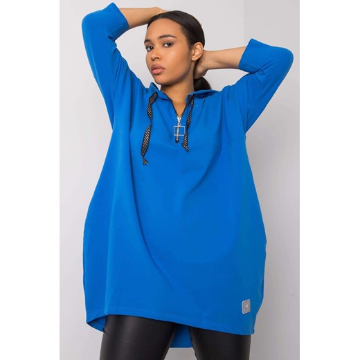 Ciemnoniebieska bluza damska plus size Adreana RELEVANCE ze sklepu 5.10.15 w kategorii Bluzy damskie - zdjęcie 169708945