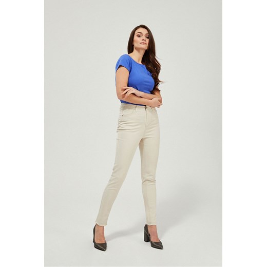 Spodnie damskie rurki beżowe ze sklepu 5.10.15 w kategorii Spodnie damskie - zdjęcie 169709046