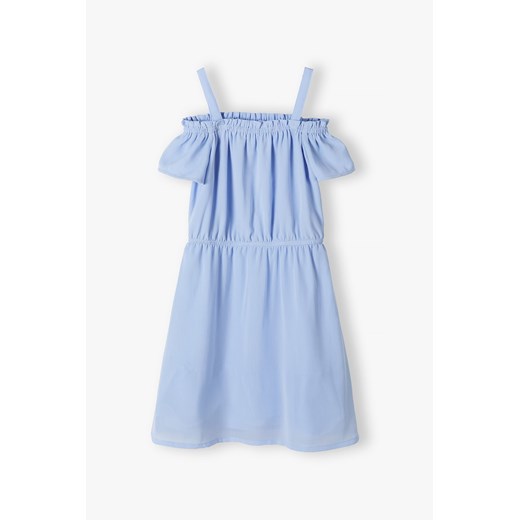 Niebieska sukienka hiszpanka dla dziewczynki ze sklepu 5.10.15 w kategorii Sukienki dziewczęce - zdjęcie 169709117