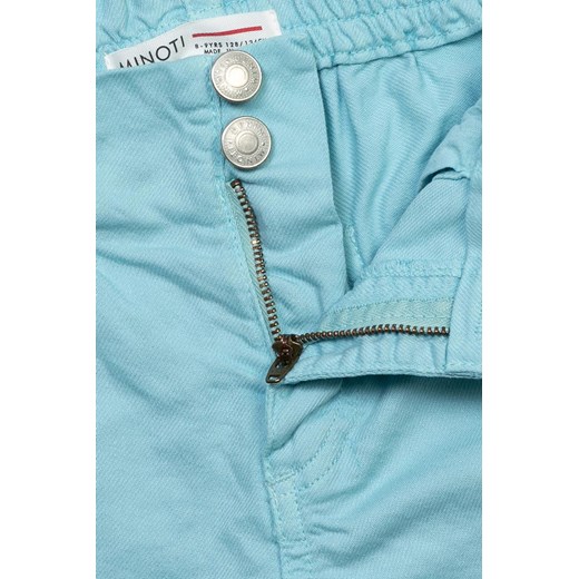 Niemowlęce szorty z bawełny z elastyczną talią dla dziewczynki - niebieskie Minoti 80/86 okazja 5.10.15