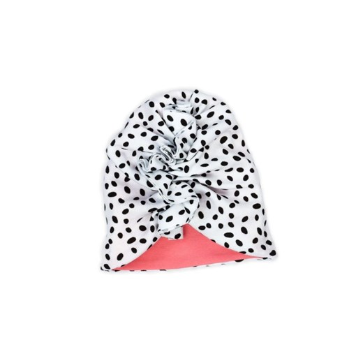 Biały turban w czarne kropki ze sklepu 5.10.15 w kategorii Czapki dziecięce - zdjęcie 169709197