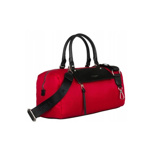 Poręczna, miejska torebka w kształcie bagietki — David Jones czerwona ze sklepu 5.10.15 w kategorii Torby podróżne - zdjęcie 169709436