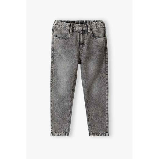 Szare spodnie jeansowe dla chłopca ze sklepu 5.10.15 w kategorii Spodnie chłopięce - zdjęcie 169709438
