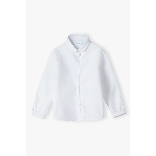 Biała elegancka koszula dla dziewczynki - długi rękaw Max & Mia By 5.10.15. 110 wyprzedaż 5.10.15