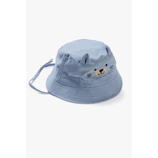 Jeansowy kapelusz niemowlęcy Kotek ze sklepu 5.10.15 w kategorii Czapki dziecięce - zdjęcie 169709565