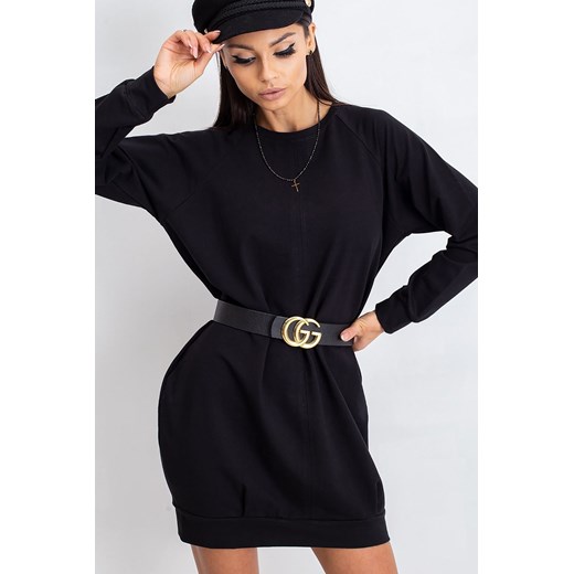 Czarna bawełniana sukienka damska ze sklepu 5.10.15 w kategorii Sukienki - zdjęcie 169709619