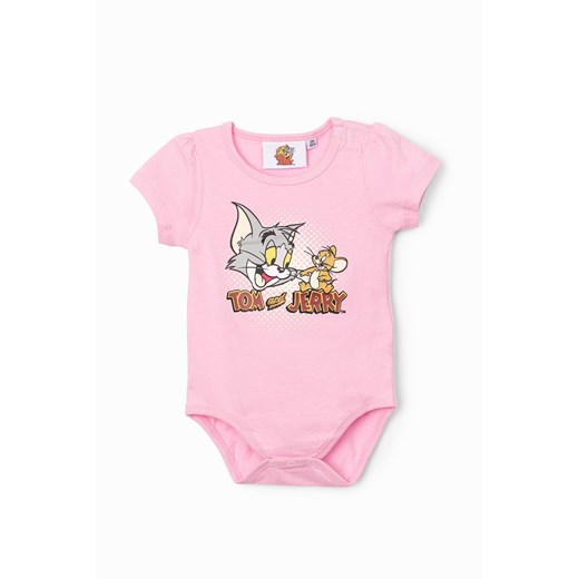 Bawełniane body niemowlęce z krótkim rękawem, Tom i Jerry Tom And Jerry 80 wyprzedaż 5.10.15