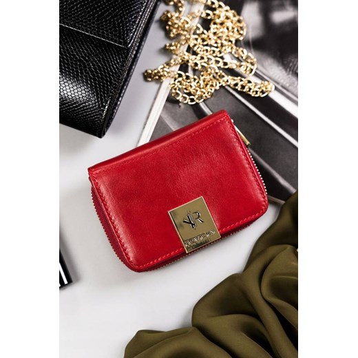 Mały, skórzany portfel damski na zatrzask ze sklepu 5.10.15 w kategorii Portfele damskie - zdjęcie 169709888
