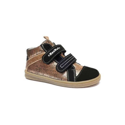 Buty sneakersy dziewczęce na rzep RenBut złote ze sklepu 5.10.15 w kategorii Trampki dziecięce - zdjęcie 169710018