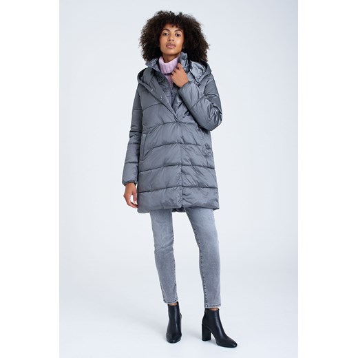 Pikowana dłuższa kurtka damska zimowa ze sklepu 5.10.15 w kategorii Kurtki damskie - zdjęcie 169710045