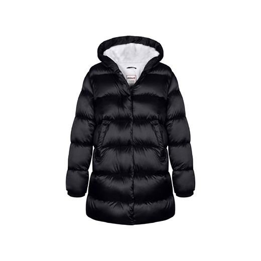 Ciepły niemowlęcy płaszcz pikowany typu puffer z kapturem- czarny ze sklepu 5.10.15 w kategorii Kombinezony i kurtki - zdjęcie 169710336