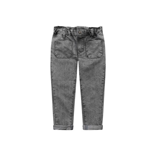 Szare jeansowe spodnie dziewczęce Minoti 80/86 5.10.15