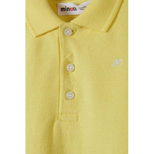 Żółta sukienka polo z krókim rękawem dla niemowlaka Minoti 86/92 5.10.15
