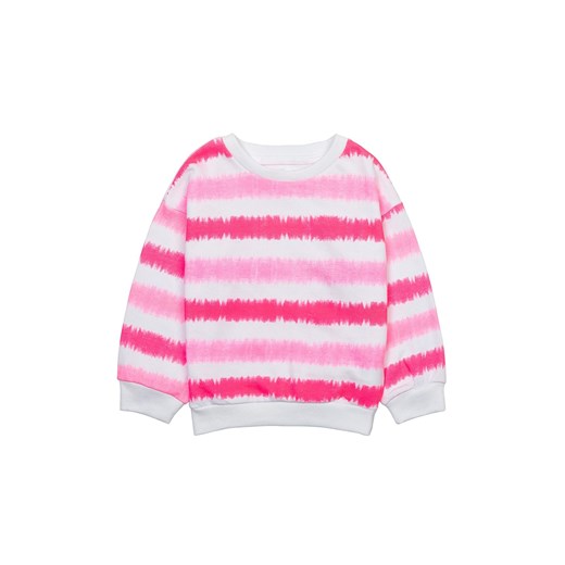Biała bluza niemowlęca w różowe paski ze sklepu 5.10.15 w kategorii Bluzy i swetry - zdjęcie 169710517