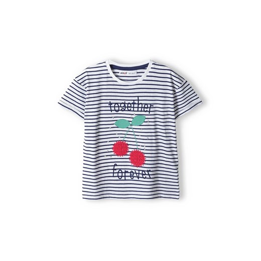 T-shirt niemowlęcy bawełniany w paski Minoti 86/92 5.10.15