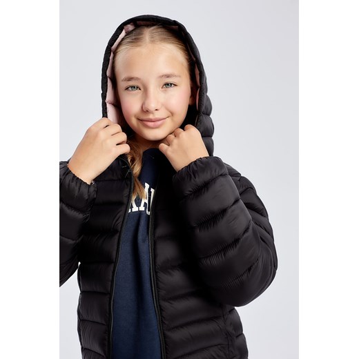 Czarna pikowana, lekka kurtka przejściowa dla dziewczynki - Limited Edition ze sklepu 5.10.15 w kategorii Kurtki dziewczęce - zdjęcie 169710995