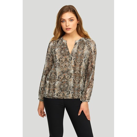 Elegancka bluzka z nadrukiem ze sklepu 5.10.15 w kategorii Bluzki damskie - zdjęcie 169711149