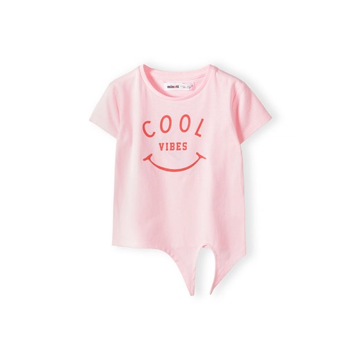 Różowa koszulka dzianinowa niemowlęca z wiązaniem ze sklepu 5.10.15 w kategorii Koszulki niemowlęce - zdjęcie 169711198