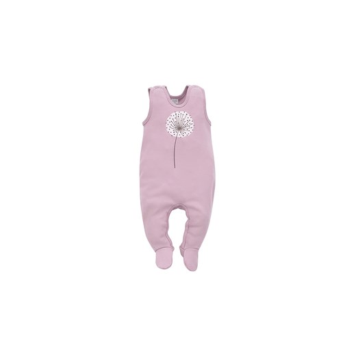 Bawełniane różowe śpiochy niemowlęce z nadrukiem ze sklepu 5.10.15 w kategorii Śpiochy - zdjęcie 169711576