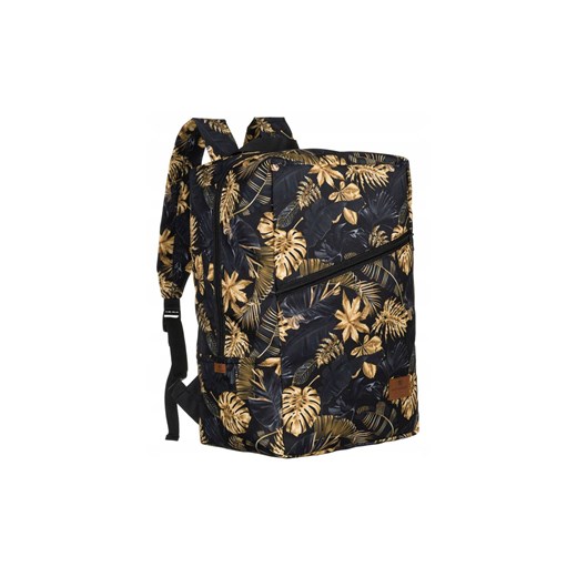 Plecak-torba podróżna z uchwytem na walizkę — Peterson czarno żółty ze sklepu 5.10.15 w kategorii Plecaki - zdjęcie 169711585