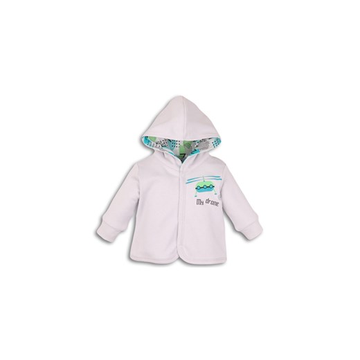 Bawełniana bluza niemowlęca dwustronna z kapturem - szara ze sklepu 5.10.15 w kategorii Bluzy i swetry - zdjęcie 169711737