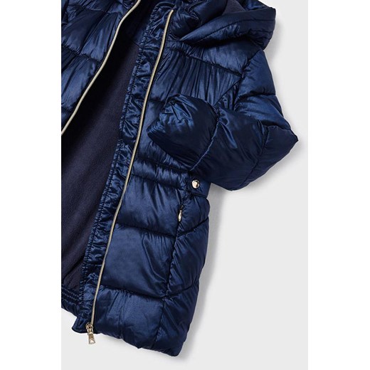 Granatowa pikowana kurtka dziewczęca zimowa Mayoral 104 okazyjna cena 5.10.15